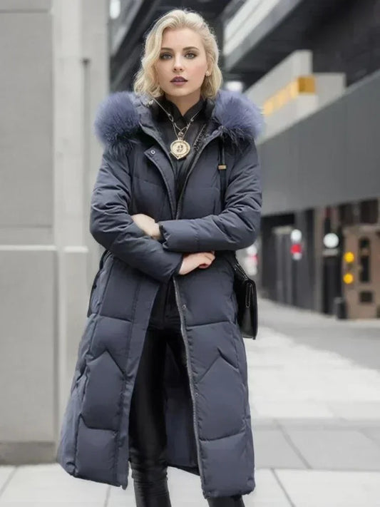 Jasmine long down jacket