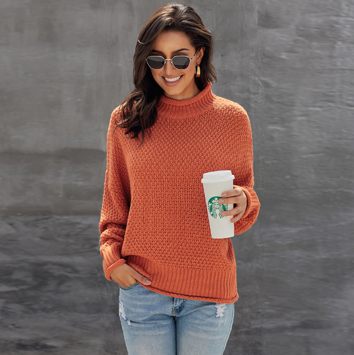 Agata rice stitch winter sweater