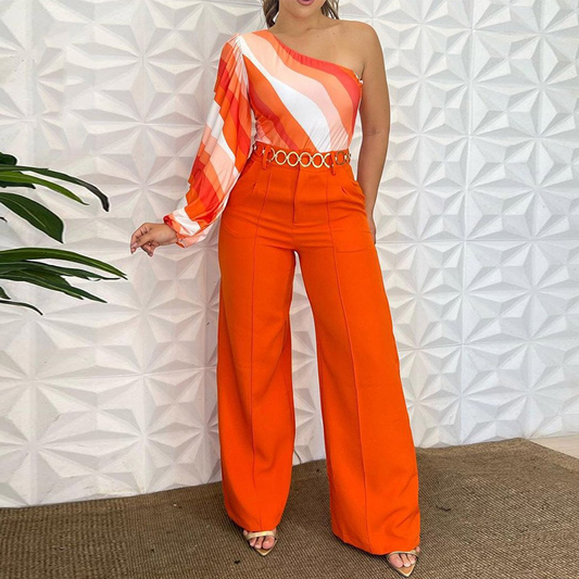 Summer orange suit