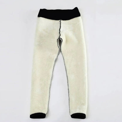 Leggings termici invernali in lana d'agnello.