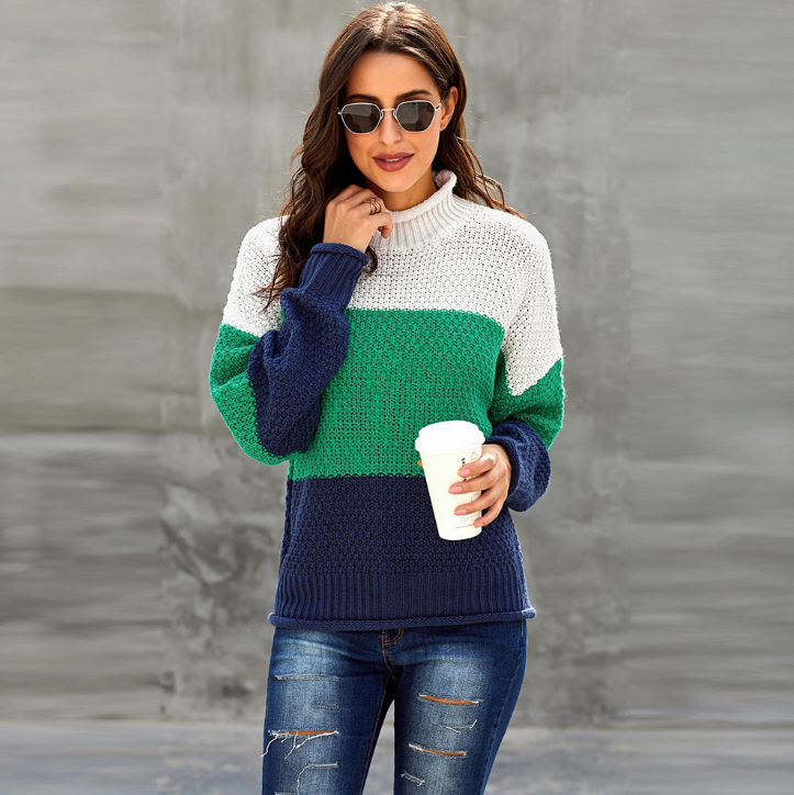 Agata rice stitch winter sweater