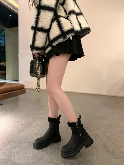 Eveline fur ankle boots