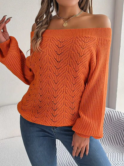 Syria perforated winter sweater