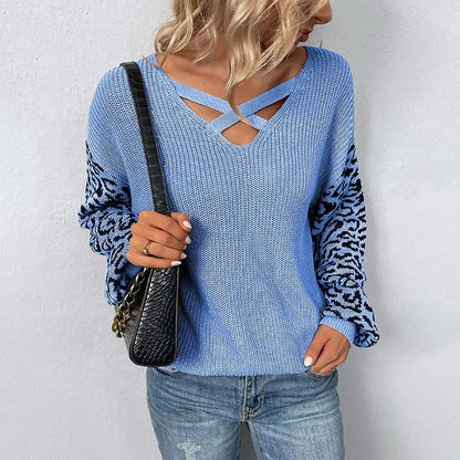 Veronica leopard winter sweater