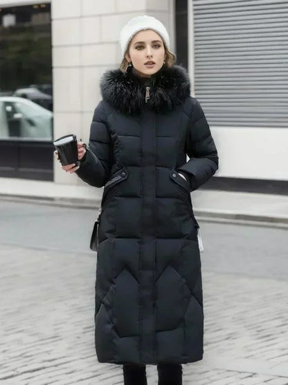 Jasmine long down jacket