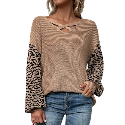 Veronica leopard winter sweater