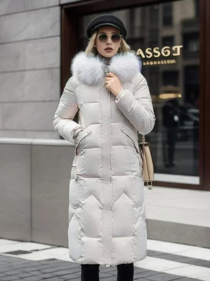 Jasmine long down jacket