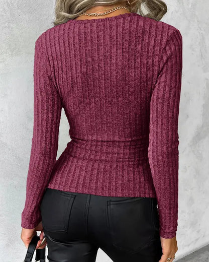 Slim-fit Shany ribbed winter sweater